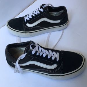 Vans off the wall leather suede canvas sneakers